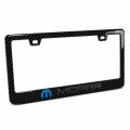 Ipick Image For Mopar 3d In Dark Gray On Real Carbon Fiber Abs Plastic License Plate Frame