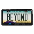 Ipick Image For Mopar 3d In Dark Gray On Real Carbon Fiber Abs Plastic License Plate Frame