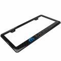 Mopar 3d In Dark Gray On Real Carbon Fiber Abs Plastic License Plate Frame