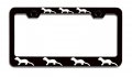 Weasels Logo Black Metal License Plate Frame Tag Holder J32 