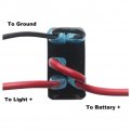 Bacautoparts Orange Backlit Hazards Rocker Switch 5pin On-off Laser Etched Toggle For Car Marine Boat Dashboard