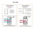 Bacautoparts Orange Backlit Hazards Rocker Switch 5pin On-off Laser Etched Toggle For Car Marine Boat Dashboard