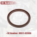 Uxcell 2pcs Engine Crankshaft Seal No 90311-92009 For Lexus Es350 2007-2023 Gs 250 2013-2015 Rubber Brown