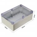 Uxcell 230x150x87mm 9 06x5 91x3 43inch Wateproof Electronic Abs Plastic Diy Junction Project Box Enclosure Case Outdoor Indoor