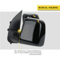 Driver Side View Mirror For 2002-2008 Ford E150 E250 E350 E450 E550 Van Manual Fold Non Heated With Puddle Light Part