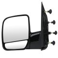Driver Side View Mirror For 2002-2008 Ford E150 E250 E350 E450 E550 Van Manual Fold Non Heated With Puddle Light Part 