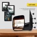 Driver Side View Mirror For 2002-2008 Ford E150 E250 E350 E450 E550 Van Manual Fold Non Heated With Puddle Light Part