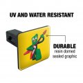 Gumby Playing Guitar Rock And Roll Tow Trailer Hitch Cover Plug Insert