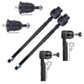 6 Piece Suspension Kit With Inner And Outer Tie Rod Ends Rear Lower Ball Joints Ev116 Es2261rl K5297 For Buick Lesabre Electra 