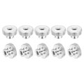 M8-1 25 Knurled Thumb Nuts 15pcs 304 Stainless Steel High Head Female Threaded Round Grip Knob Locking Fasteners Silver 
