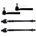 Front Suspension Set Of 4 Inner Tie Rod End Outer Fit 2005-2007 For Nissan Murano