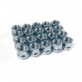 Customadeonly Set Of 20 Open End Bulge Acorn Steel Lug Nuts 9 16 Thread Studs 19mm Hex Zinc Finish Wheel Conical Cone Seat
