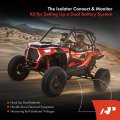A-premium Utv Dual Battery Isolator Connect Monitor Kit Compatible With Honda Pioneer 1000 700 500 Talon Polaris General 1000