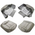 Labwork Front Driver And Passenger Bottom Top Lean Back Gray Artificial Leather Seat Cover Replacement For 1995-1999 Chevy Gmc