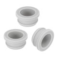 3pcs Rubber Grommets 27mm Drill Hole 22mm Id Top Hat Grommet Silicone Plug Gasket Wires Protection For Wiring Automotive Gray 