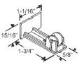 Window Roller Assembly Steel Wheel 5 8 Diameter Package 