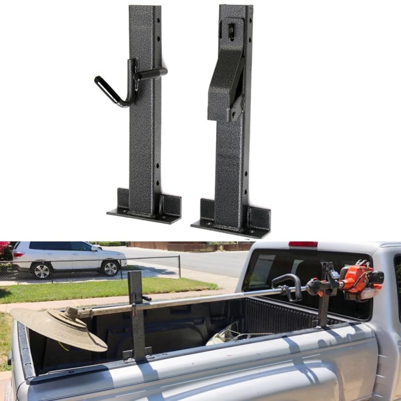 Elitewill Locking Single Trimmer Rack Trim Line Holder Fit For Open Landscape Trailers Racks