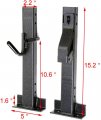 Elitewill Locking Single Trimmer Rack Trim Line Holder Fit For Open Landscape Trailers Racks
