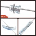 A-premium Intermediate Side Parking Brake Cable Assembly Compatible With Ford Models F-250 Super Duty 1999-2004 F-350 Replace