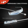 A-premium Intermediate Side Parking Brake Cable Assembly Compatible With Ford Models F-250 Super Duty 1999-2004 F-350 Replace