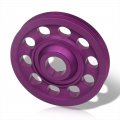 Ajp Distributors Upgrade Jdm Light Weight Aluminum Crankshaft Crank Shaft Pulley Wheel Kit Purple Compatible Replacement For 
