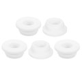 5pcs Rubber Grommets 1 25mm Drill Hole 5 8 16mm Id Top Hat Grommet White Silicone Plug Gasket For Wiring Automotive 