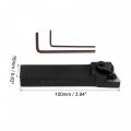 Uxcell Indexable Cnc Lathe Turning Tool Holder 93a Mtjnl1616h16 5 8 Shank 40cr Steel Carbide For Grooving Threading