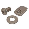 80 20 Inc 3620 15 Series Button Head Socket Cap Screw Bhscs 5 16-18 X 625 With Washer And Slide-in Economy T-nut Stainless 