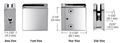 Crl Polished Stainless Z-series Square Type Radius Base Steel Clamp For 1 2 Glass 