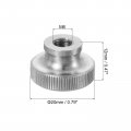 Uxcell Knurled Thumb Nuts 3pcs M6 X D20mm H12mm Stainless Steel Round Knobs Fasteners Blind Hole Hand Screw Nut Silver For 3d