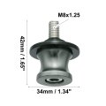 2 Pcs 8mm Metal Motorcycle Swing Arm Spool Rear Stand Sliders Titanium Tone