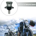 2 Pcs 8mm Metal Motorcycle Swing Arm Spool Rear Stand Sliders Titanium Tone