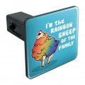 I M The Rainbow Sheep Of Family Gay Pride Tow Trailer Hitch Cover Plug Insert