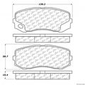 Centric 300 12650 Brake Pad With Shoe Semi-metallic 