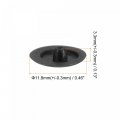 Uxcell Screw Cap Covers 80pcs 11 8x3 3mm Plastic Decoration Cover For Phillips Cam Fitting Nut Self-tapping Black