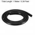 Uxcell T-slot Mount Window Weatherstrip Seal 7mm Bulb Bubble For 5mm Slot 1 Meter Long Black