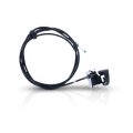 Hood Release Cable For Mercury Sable 1996 2005 Black Plastic And Metal With Handle Replacement Yf1z16916aa 