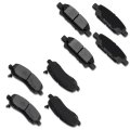 Brake Pad Sets 8pcs For Chrysler 200 For Sebring Dodge Avenger Caliber Jeep Compass Patriot Mitsubishi Lancer D866 D1037 