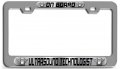 Ultrasound Technologist On Board Career Ch 3d Metal License Plate Frame Auto Suv Truck Tag Holder S29 