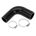 1 Set 32mm 26 -38mm 5 Id 102mm 4 02 Length 90 Degrees Black Car Silicone Hose With Clamps Coolant Universal 