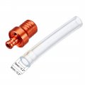 3pcs Breather Hose Gas Fuel Tank Cap 2 Way Vent Tube For Dirt Bike Motorized Bicycle Orange