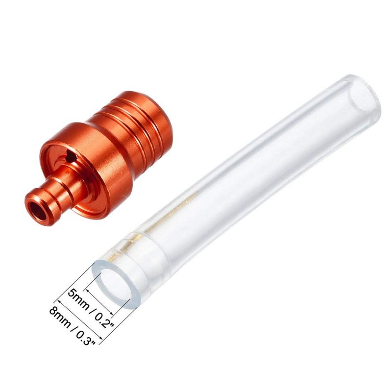3pcs Breather Hose Gas Fuel Tank Cap 2 Way Vent Tube For Dirt Bike Motorized Bicycle Orange