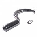 Simachine Chrome Banana Muffler Exhaust Pipe For 66cc 80cc Motorized Bicycle Engine Part 