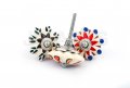 Jgarts 30 Knobs Assorted Rare Hand Painted Ceramic Cabinet Drawer Pull Pulls Puller Chrome Hardware 
