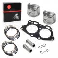 Piston Ring Oversize 0 25mm Gasket Seal Exhaust Intake Valve Rebuild Kit For Ezgo 4 Cycle Gas Golf Cart Fuji Robin 295cc Eh29c