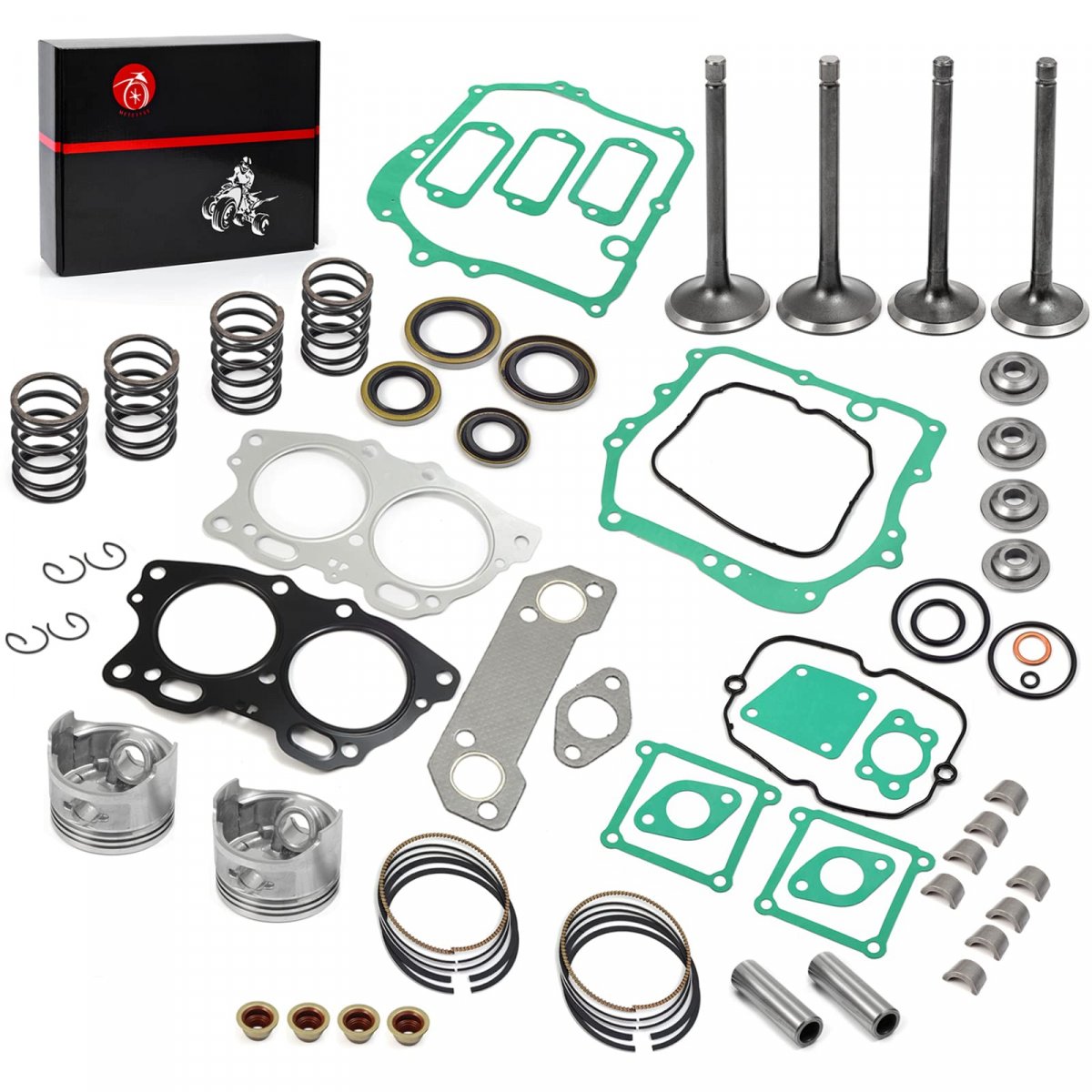 Piston And Ring Oversize 0 25mm Rebuild Kit For Ezgo Fuji Robin 295cc Eh29c Mci Engine 1991 2002 Gasket Seal Exhaust Intake