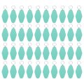 Uxcell Hotel Keychains Blank Plastic Light Blue 40pcs