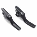 Httmt- Black Skull Smooth Shorty Brake Clutch Levers Compatible With H-d 2008-2013 Touring Trike P N Mt241-026sts-gbk