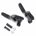 Httmt- Black Skull Smooth Shorty Brake Clutch Levers Compatible With H-d 2008-2013 Touring Trike P N Mt241-026sts-gbk
