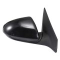Black Right Side Mirror Fit For 2017-2018 Hyundai Elantra Smooth Glass Manual Folding Blind Spot Light 